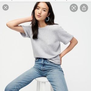 J Crew Short Sleeve Sweater in Super Soft Yarn
